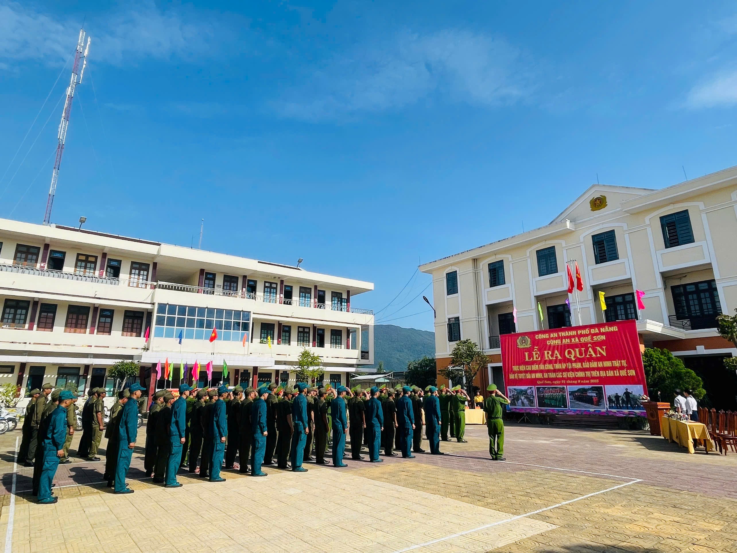 Quế Sơn ra quân thực hiện đợt cao điểm tấn công, trấn áp tội phạm, bảo đảm an ninh trật tự trên địa bàn xã