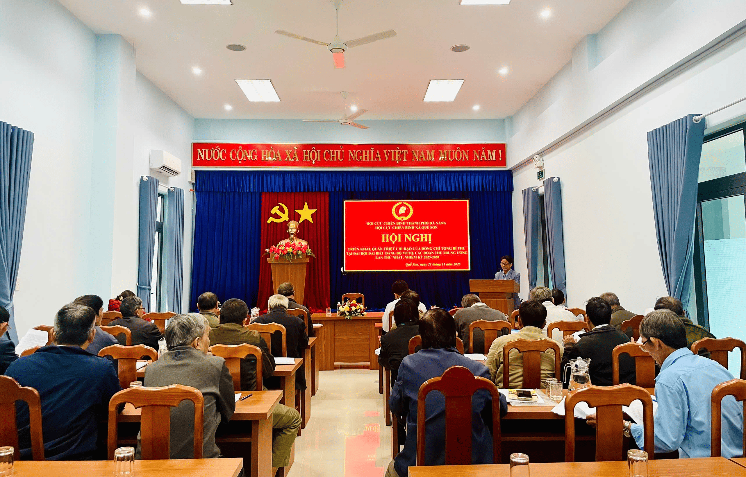 Hội CCB xã Quế Sơn quán triệt chỉ đạo của Tổng Bí thư Tô Lâm tại Đại hội đại biểu Đảng bộ MTTQ và các đoàn thể Trung ương lần thứ I, nhiệm kỳ 2025-2030; thông qua Quy chế hoạt động của Hội khóa I, nhiệm kỳ 2025-2030