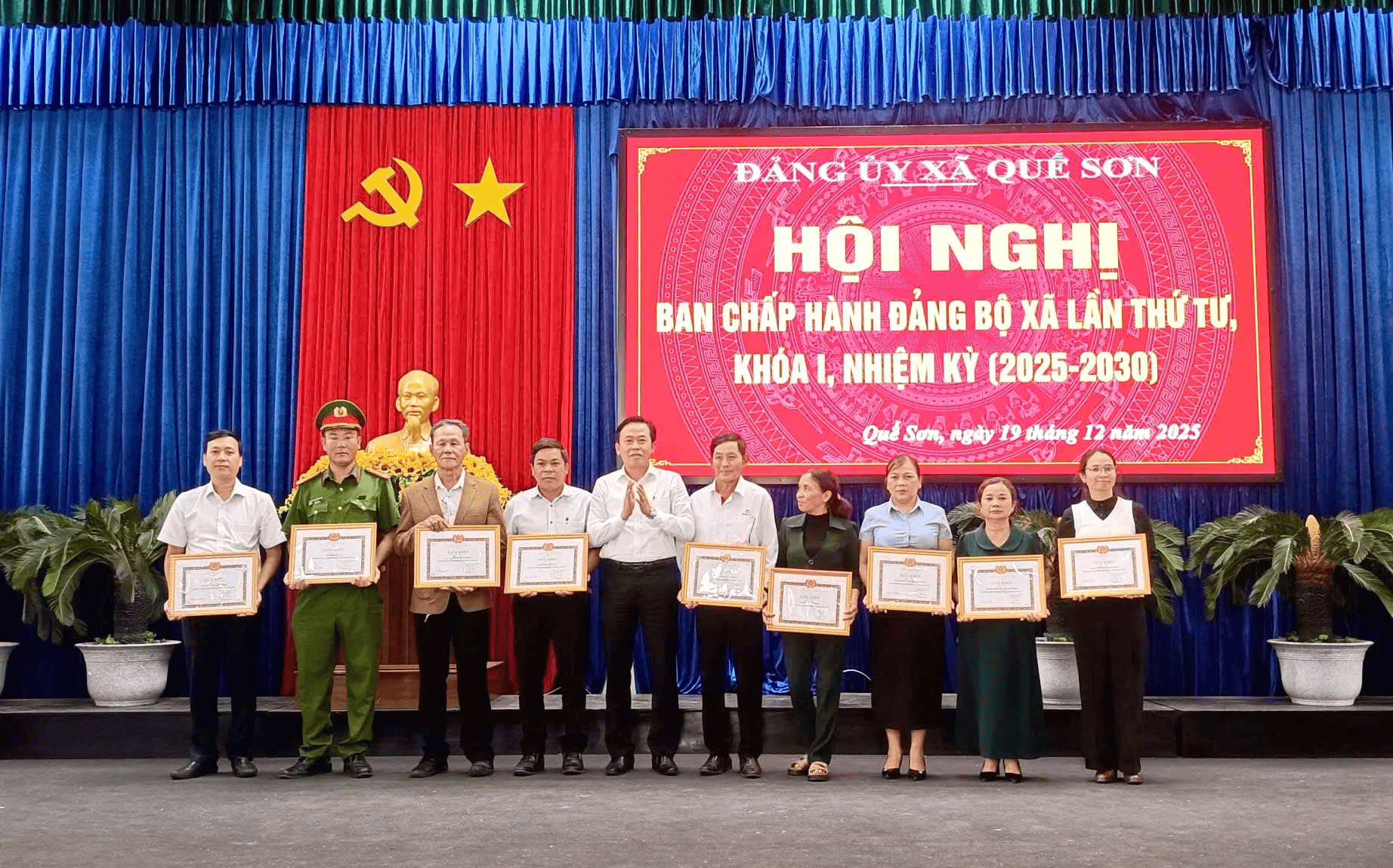 Đảng ủy xã Quế Sơn tổng kết tình hình thực hiện Nghị quyết năm 2025; triển khai nhiệm vụ trọng tâm năm 2026